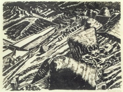 Pota Cürufu, Eski Tepe by Edward Alexander Wadsworth