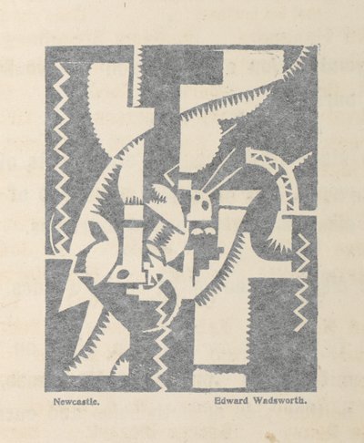 Newcastle, Edward Wadsworth tarafından BLAST no. 1, Vorticist dergisi by Edward Alexander Wadsworth