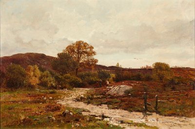 Moorland Manzarası (tuval üzerine yağlı boya) by Edward Arthur Walton