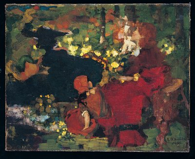 Ormanda Bir Havuz by Edward Atkinson Hornel
