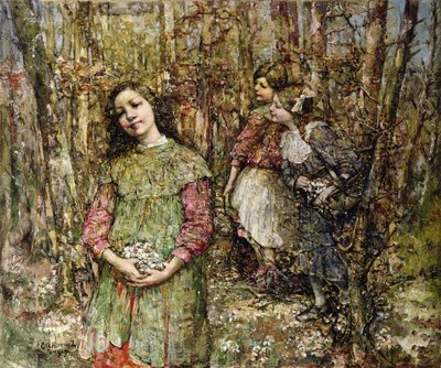 Kardelen Toplama by Edward Atkinson Hornel