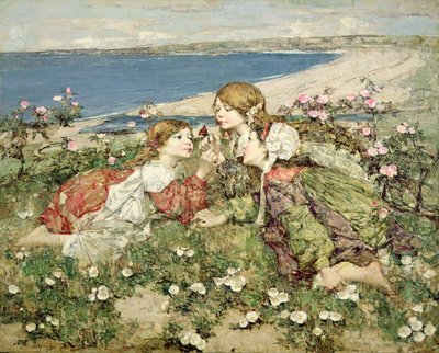 Deniz Kıyısı Gülleri by Edward Atkinson Hornel