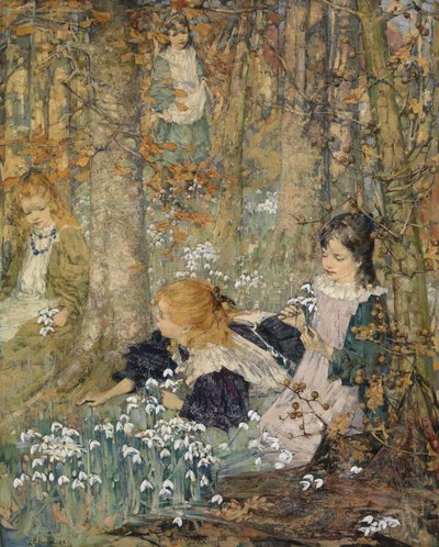 baharın gelişi by Edward Atkinson Hornel