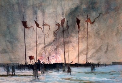 Lintott tarafından Rus Devrimi Kurbanlarının Mezarı by Edward Barnard Lintott