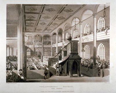 Hayırsever Toplum Kurumu Şapeli, London Road, Southwark, Londra, 1809 by Edward Blackburn