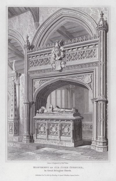 Sir John Spencer Anıtı, Great Brington Kilisesi