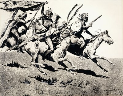 Hareket Halindeki Savaş Partisi by Edward Borein