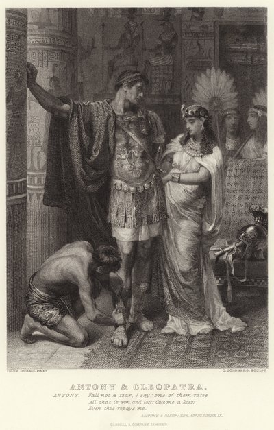 Antony and Cleopatra, Antony and Cleopatra, Act III, Scene IX  by Edward Burne Jones