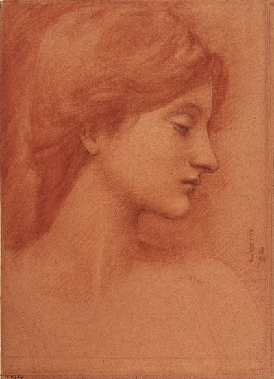 kadın kafa by Edward Burne Jones
