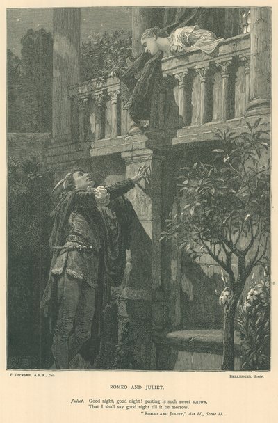 Illustration for Romeo and Juliet  by Edward Burne Jones