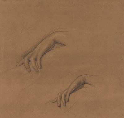 Godhead Fires'ta Bir El İçin Çalışmalar by Edward Burne Jones