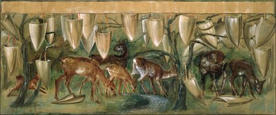Kutsal Kase Halıları için Çalışma by Edward Burne Jones