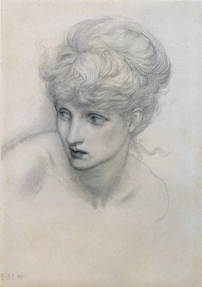 Bir Kızın Kafasının İncelenmesi (ayrıca bkz. 198345) by Edward Burne Jones