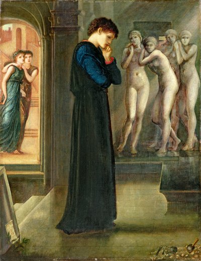 "Pygmalion and the Image" serisinden Kalp Arzuları, 1868 by Edward Burne Jones