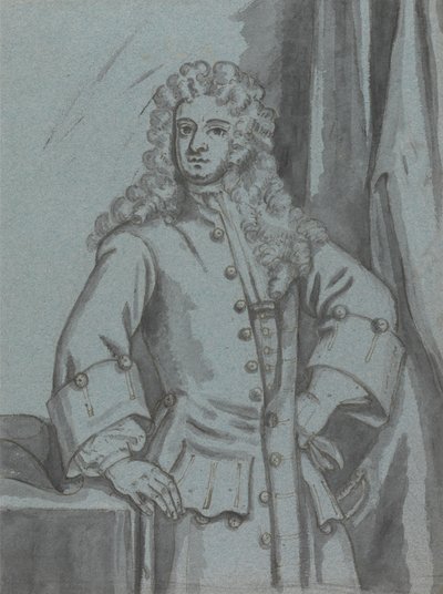 Büyük Manşetleri Olan Uzun Düğmeli Bir Ceket Giyen Bir Beyefendi by Edward Byng