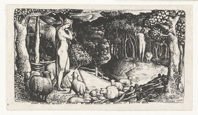 kırsal yaşam İdeal Pastoral Yaşam by Edward Calvert