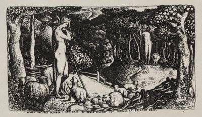 İdeal Kırsal Yaşam, 1829. by Edward Calvert