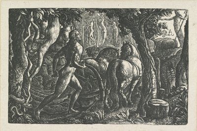 Ploughman: Christian Plowing hayatın son izini, 1827 by Edward Calvert