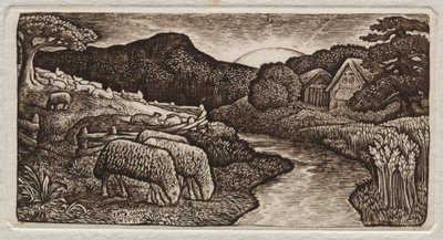 Onun Merasının Koyunları by Edward Calvert