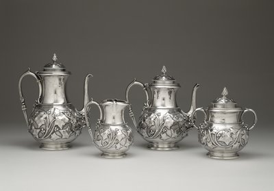 Kahve ve Çay Servisi, c. 1856-1859 (gümüş ve fildişi) by Edward Chandler Moore