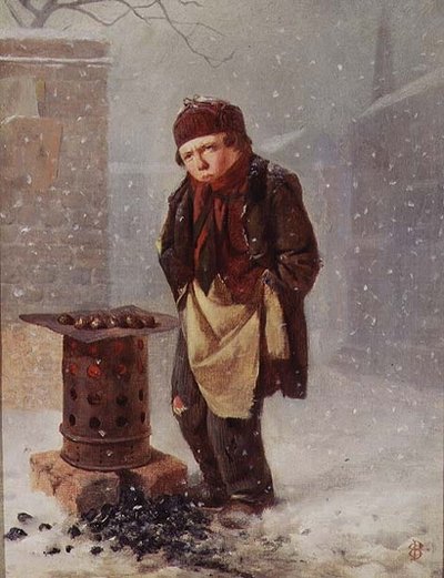 Kestane Satıcısı (petrol) by Edward Charles Barnes