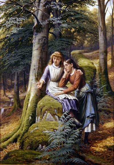 Bir Manzarada İki Kız by Edward Charles Barnes