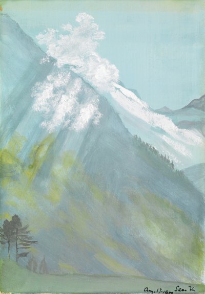 Saas-Fee, İsviçre by Edward Clifford