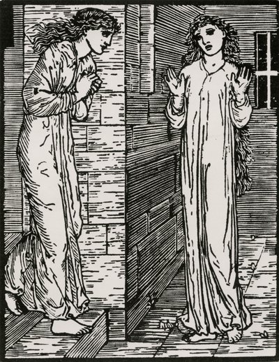 İlk Kız Kardeşe Gelir by Edward Coley (after) Burne Jones