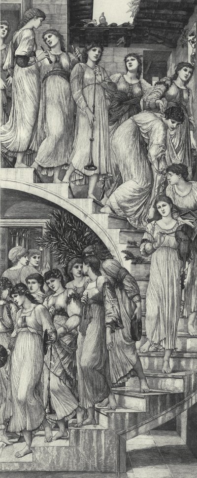 Altın Merdivenler by Edward Coley (after) Burne Jones
