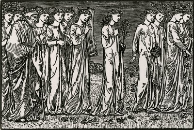 Tepeye Geçiş by Edward Coley (after) Burne Jones