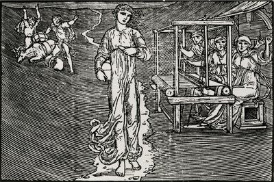Dokuma Kadınlar by Edward Coley (after) Burne Jones