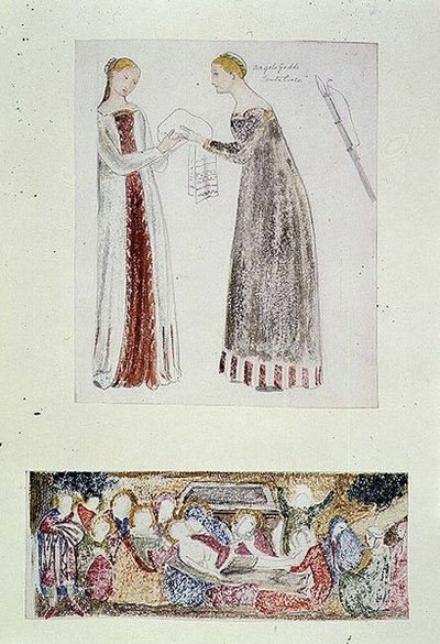 No.1084-f.10 (TtoB) İki Hizmetçi, Giovanni da Milano