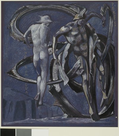 Perseus ve Andromeda, Doom Yerine Getirildi için çalışma by Edward Coley Burne Jones