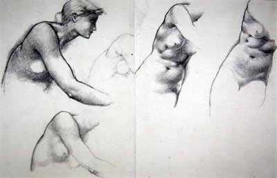 Bağışlama Ağacı - Phyllis figürü için çalışma, c.1882 (kağıt üzerine kurşun kalem) by Edward Coley Burne Jones