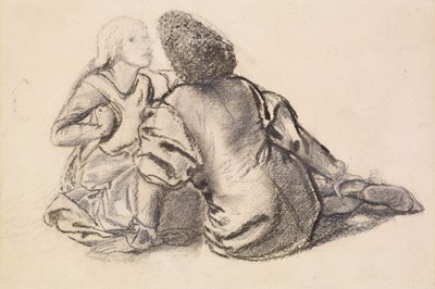 İdil (kağıt üzerinde kömür) by Edward Burne Jones