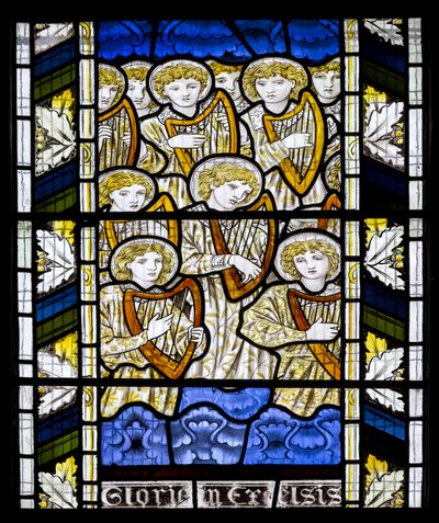 Cambridge, All Saints, Morris Marshall & Faulkner & Co, Edward Burne-Jones, Gloria In Excelsis, 1866 by Edward Burne Jones