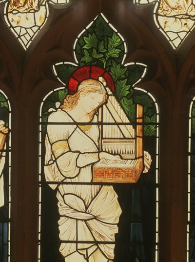 Aziz Cecilia detay by Edward Burne Jones