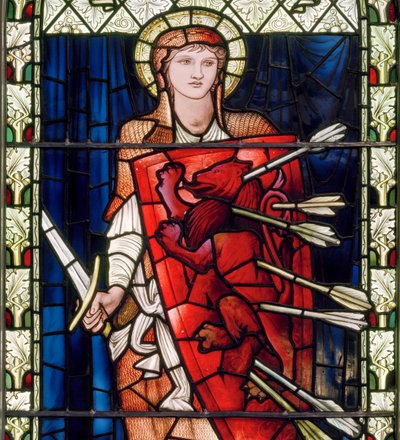 Fortitude Figürü, c.1896 (vitray) by Edward Burne Jones