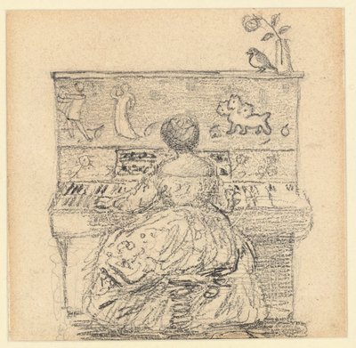 piyanoda Georgiana Burne-Jones by Edward Burne Jones