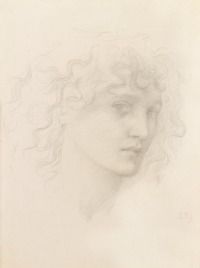 May Morris Başkanı (kalem) by Edward Burne Jones