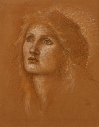 Bir Kadının Başı, 1890 by Edward Burne Jones
