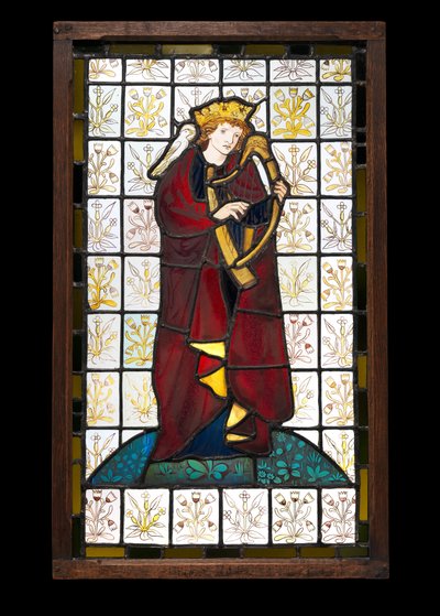 Şair Kral David, 1863 (vitray) by Edward Burne Jones