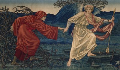 Hacıya liderlik eden aşk, Goblen, 1909 by Edward Burne Jones