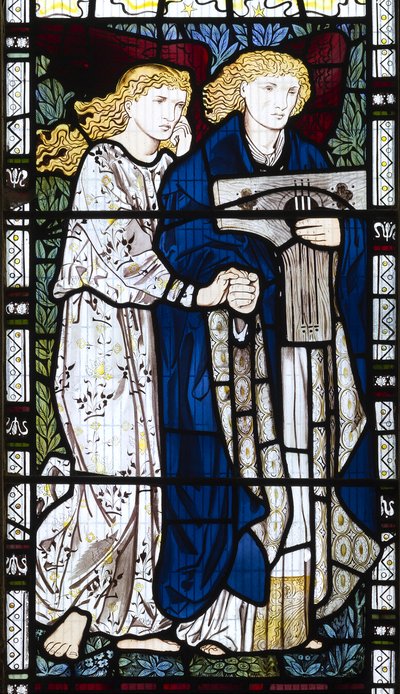 Müzikal Melek, 1865 by Edward Burne Jones