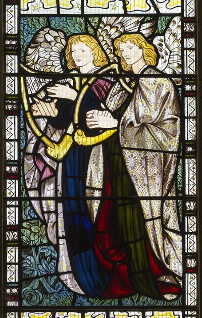 Müzikal Melekler, 1865 by Edward Burne Jones