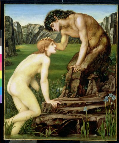 Pan ve Ruh, 1872-74 by Edward Burne Jones