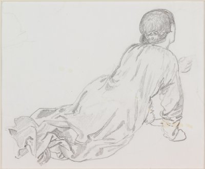 Uzanmış Figür by Edward Burne Jones