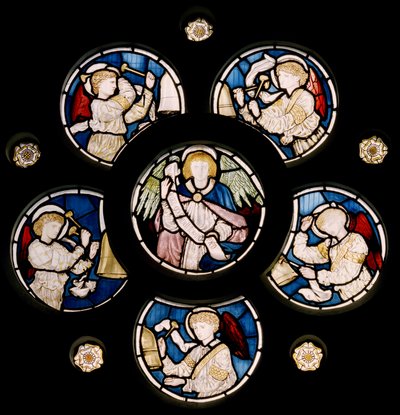 Gül Pencere, 1866 (vitray) by Edward Burne Jones