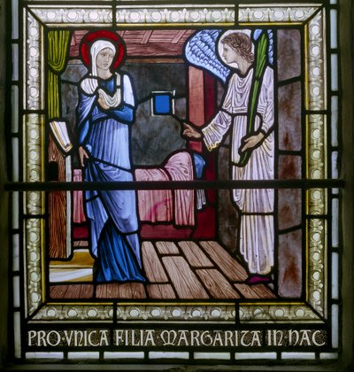 Rottingdean, St Margaret, Morris & Co., Edward Burne-Jones, Müjde by Edward Coley Burne Jones