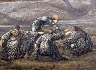 Perseus ve Graiae için Çalışma, 1880 (ayrıca bkz. 80764) by Edward Burne Jones